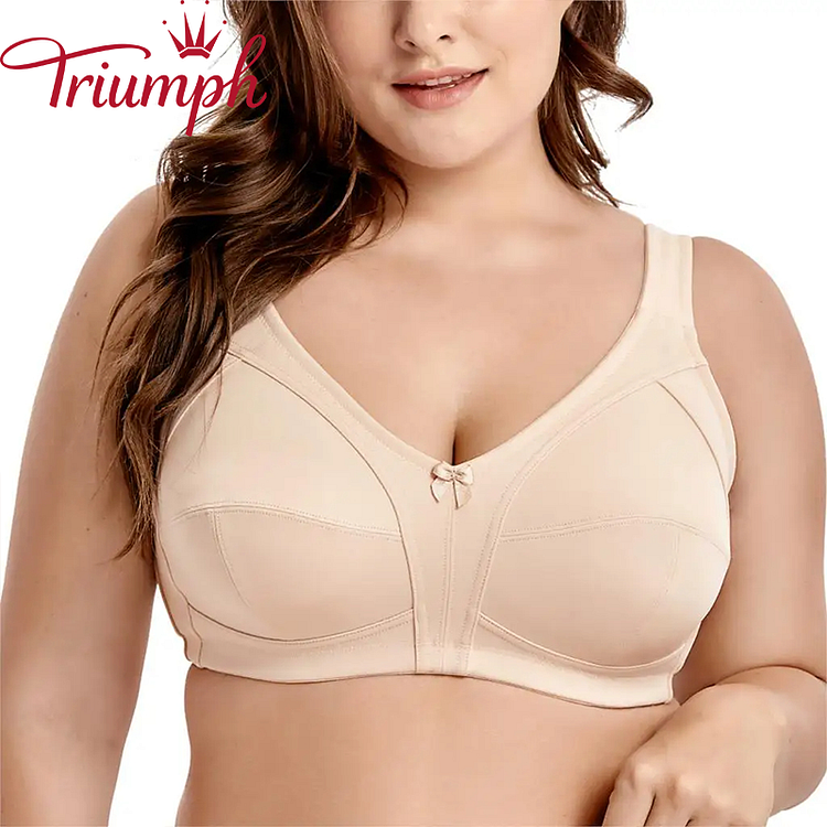 Triumph - （3 db ）Hagyományos állítható pamut melltartó oldalpárnákkal és felső támasztékkal